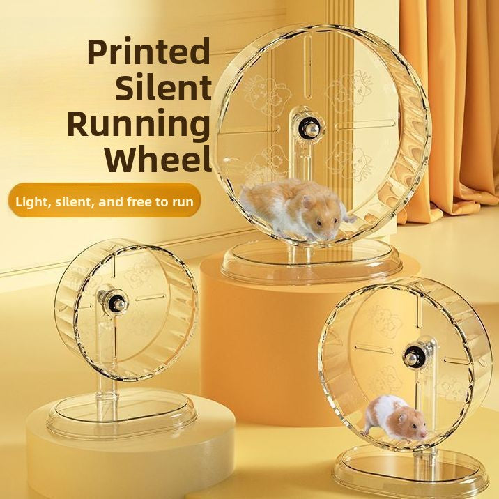 Silent Acrylic Hamster Running Wheel