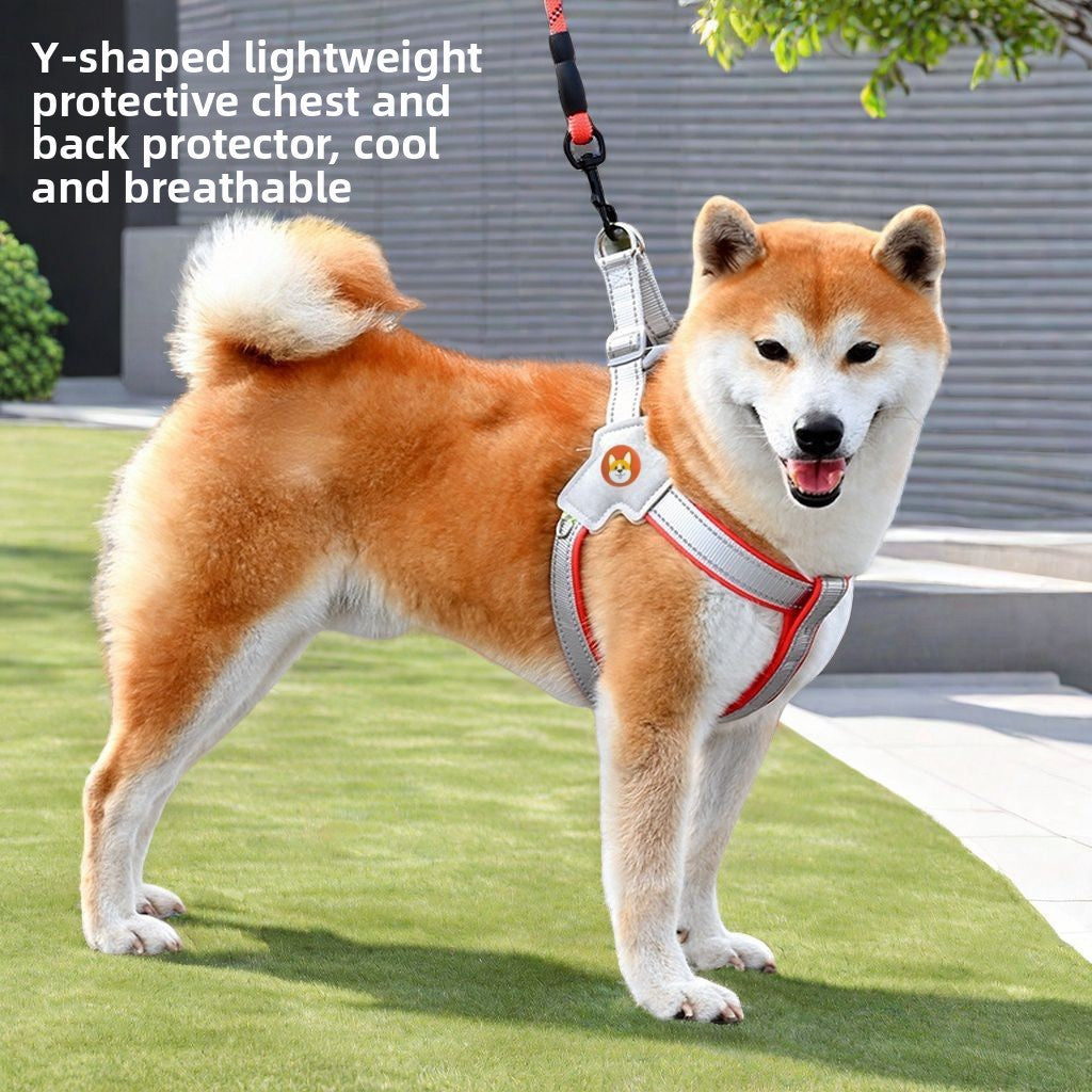 Adjustable Reflective Dog Harness with Leash