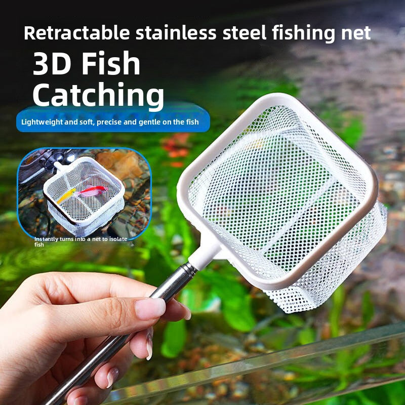 Extendable Handheld Fishing Net for Small Fish